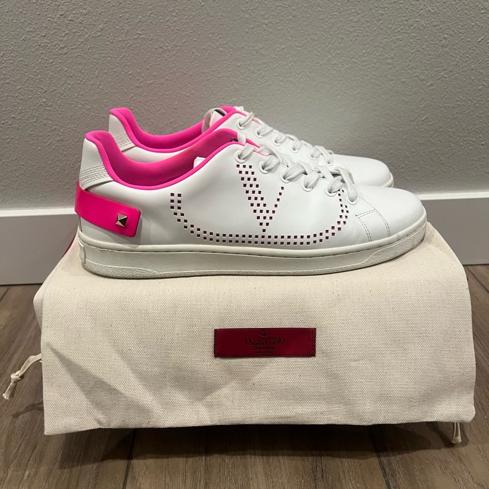 Valentino Backnet Perforated Sneaker - size 39